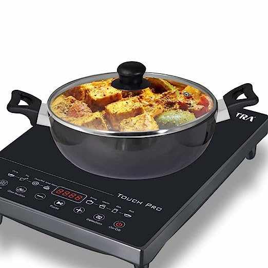 Baltra Induction Base Hard Anodised kadhai 3Ltr with Lid 24 cm Baltra Induction Base Hard Anodised kadhai 3Ltr with Lid 24 cm